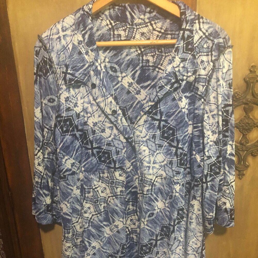 Style & Co. Tunic Top Blouse Sz Xl